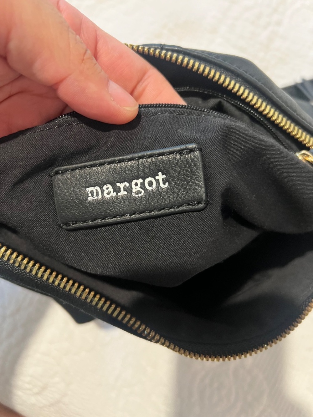 Margot Black Leather & Suede Convertible Multi-Way Crossbody Bag - Picture 10 of 16
